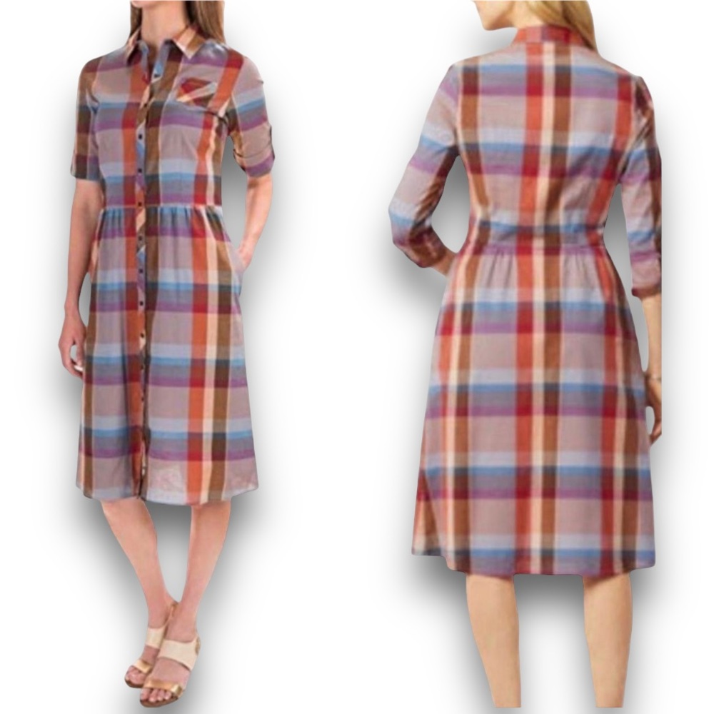 Pendleton Pendleton Fall Plaid Hailey Shirt Dress Sunset Canyon Print Wo…